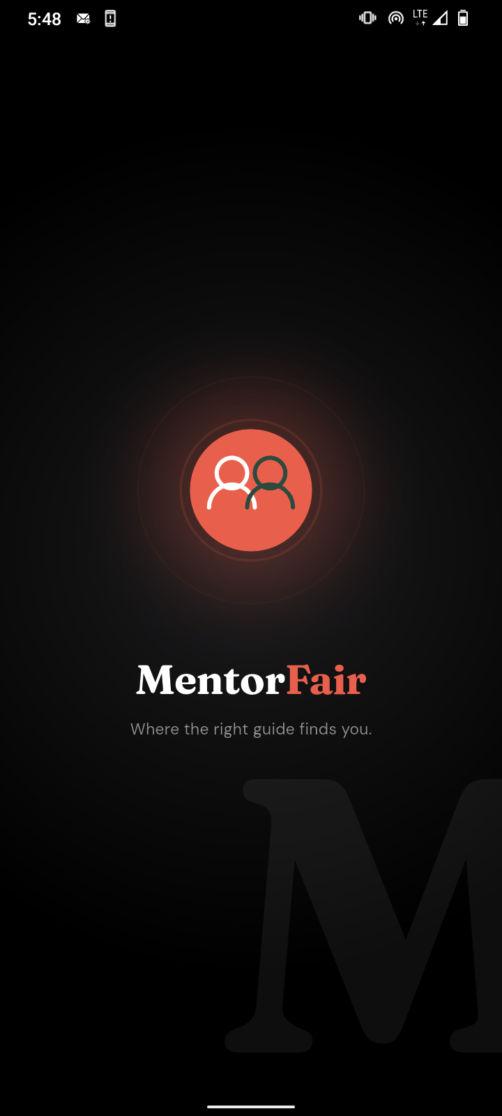 MentorFair screen 1