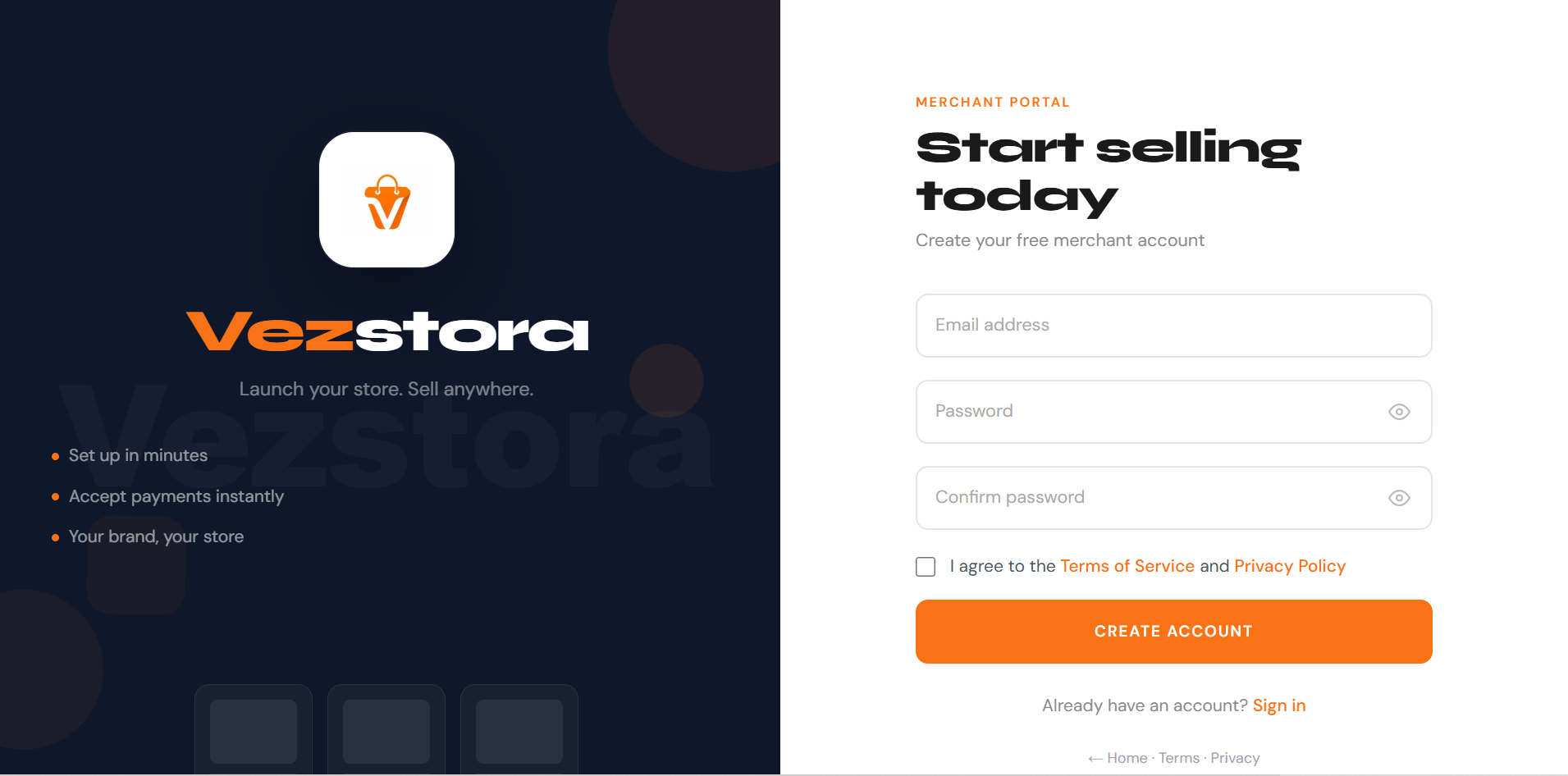 VezStora screen 2